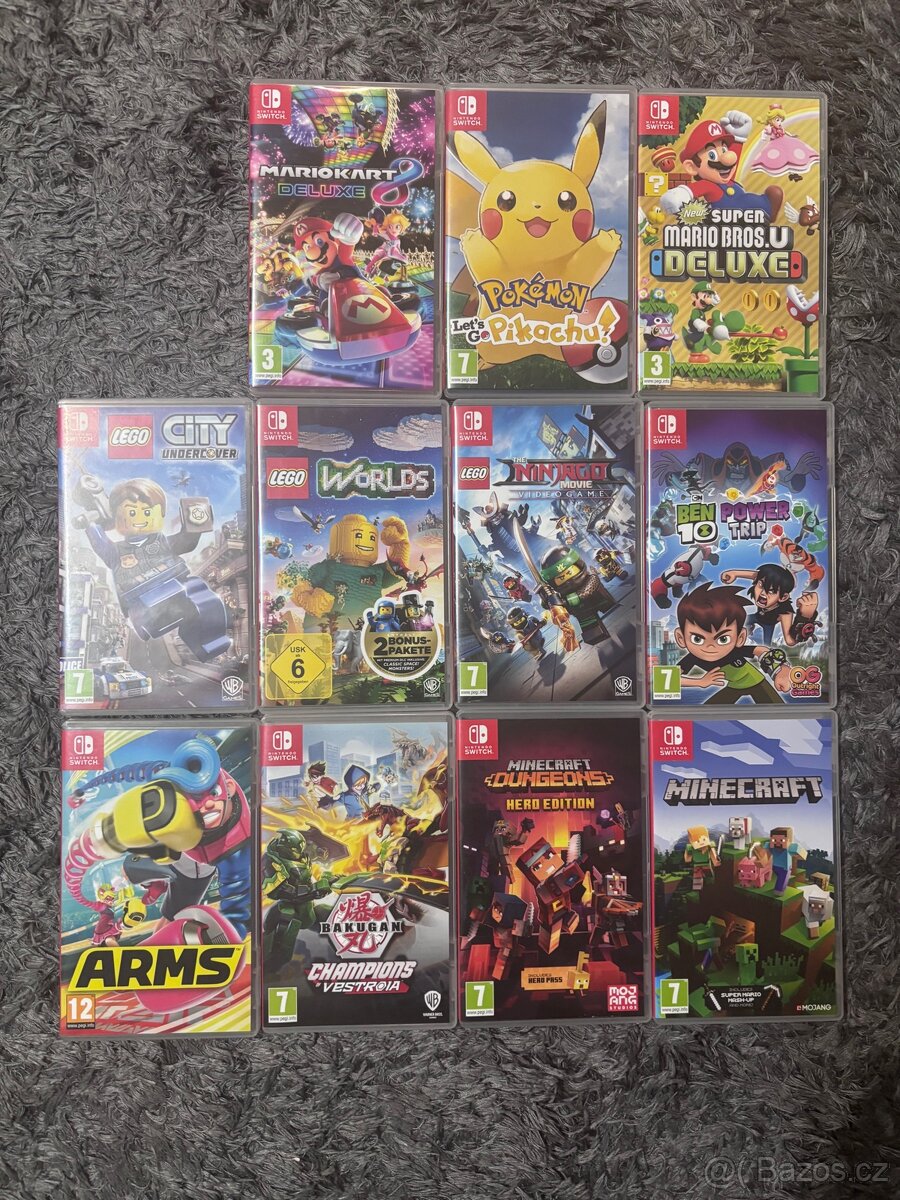 Nintendo Switch hry a příslušenství