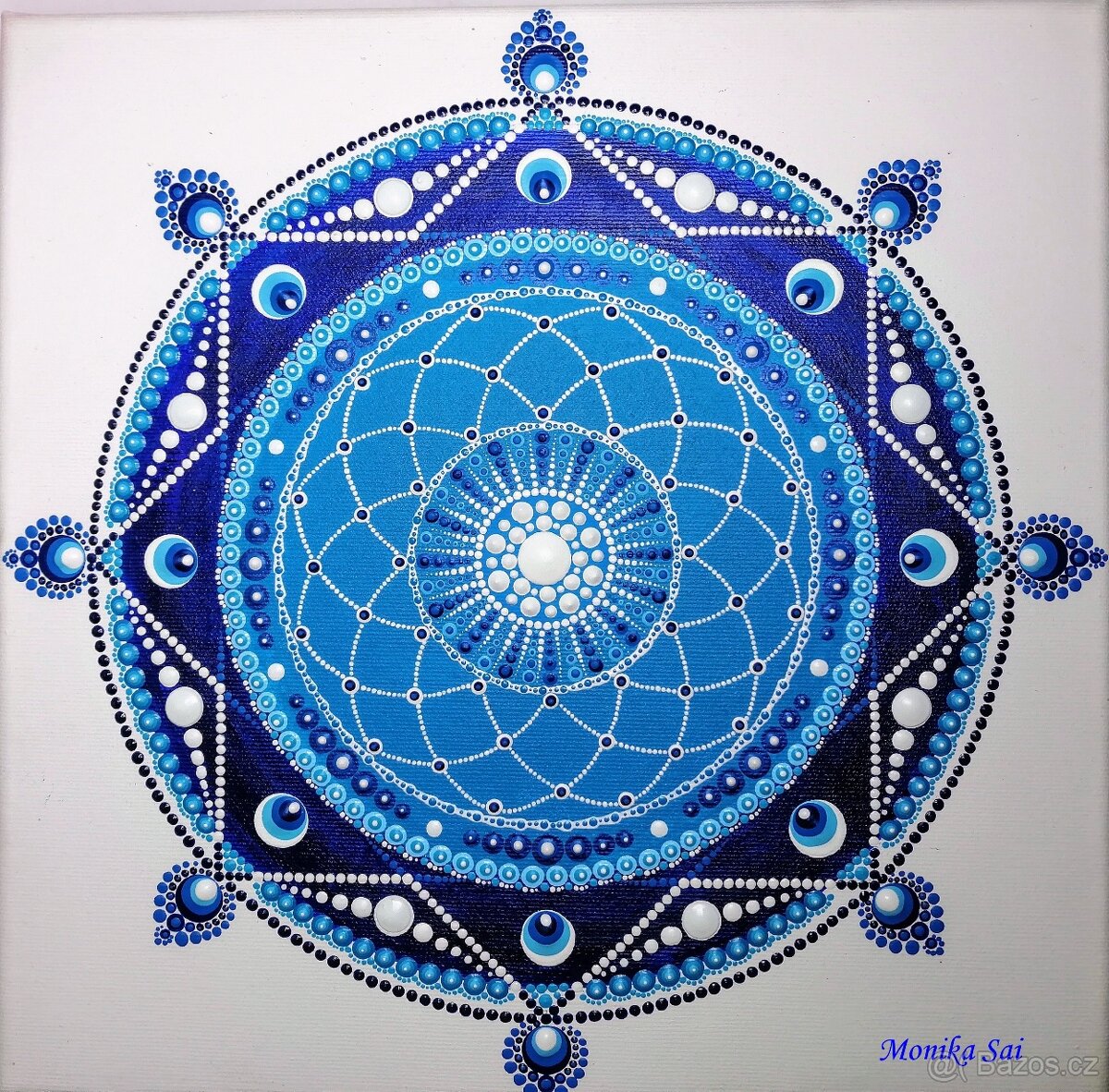 Mandala " Modrá" čistoty a harmonie v duši