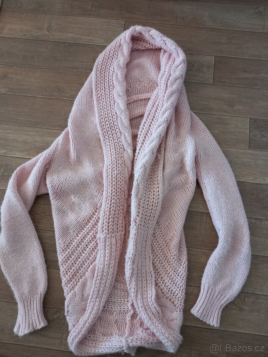 Cardigan pudrovy