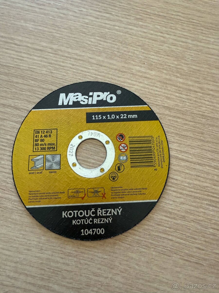 Řezný kotouč 115x1,0x22mm