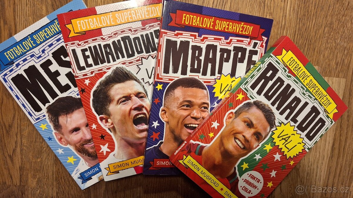 Fotbalové superhvězdy - Rolando Messi Mbappé Lewandowski
