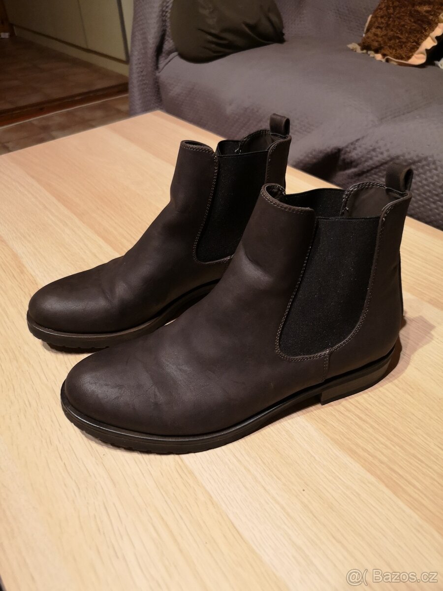 Kotníkové boty Chelsea, perka, velikost 40