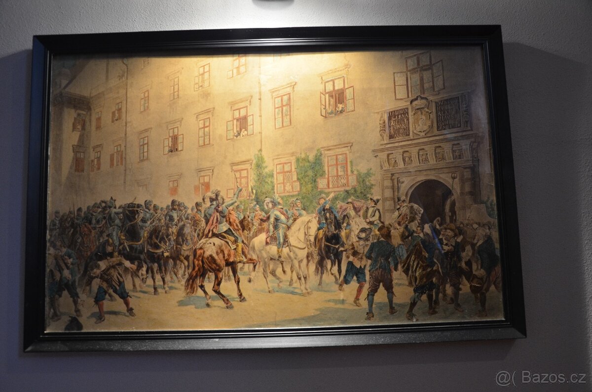 Obraz bitva, šarvátka r.1557