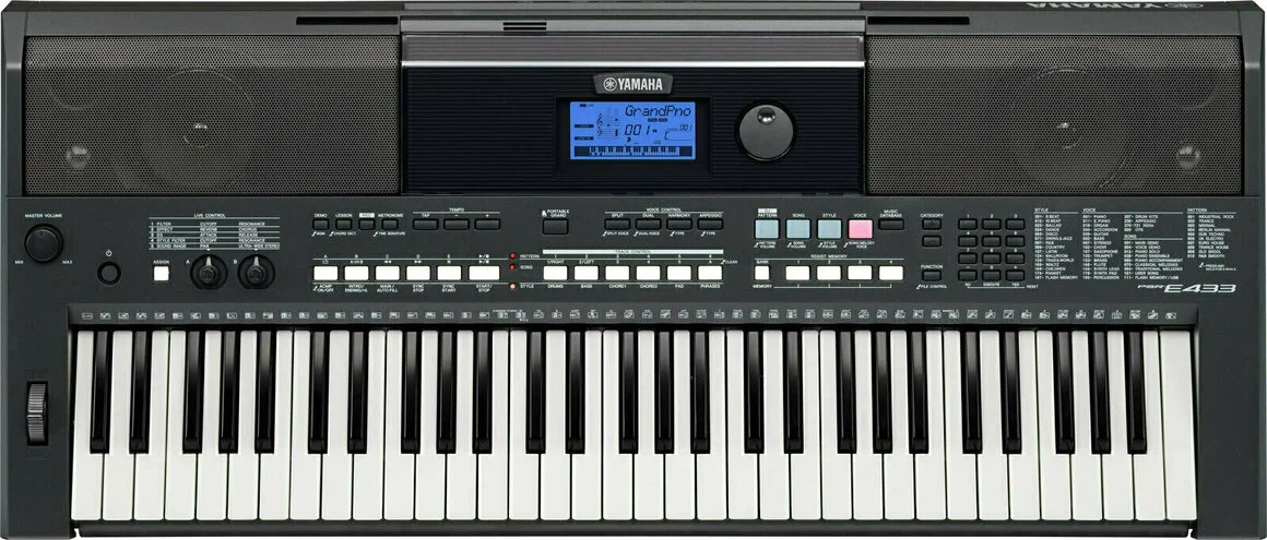Yamaha PSR 433 + stojan + židle + obal vhodné do ZUŠ