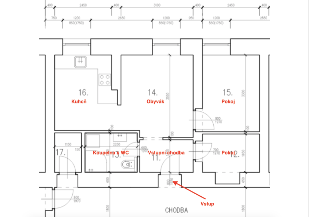 Prodej sklepního bytu 2+kk 41,3 m² ve Vsetíně