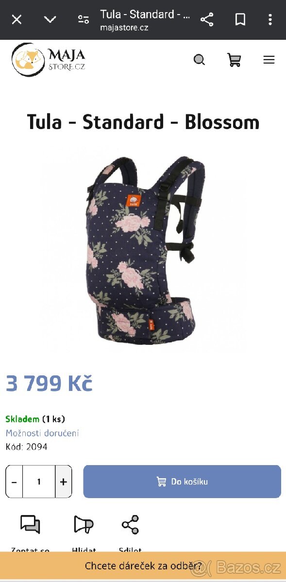 TULA Standard Nosítko – Blossom