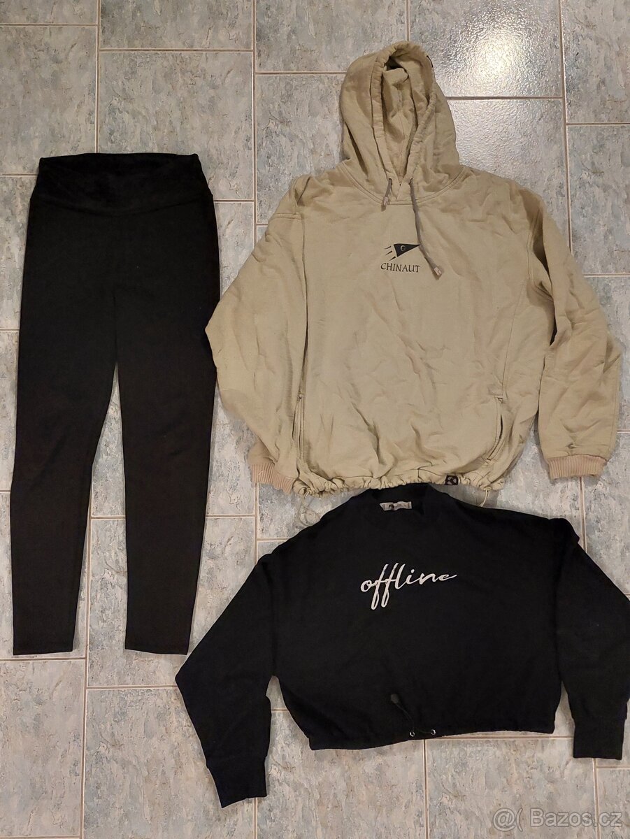 2x mikiny a 1x leginy vel. L