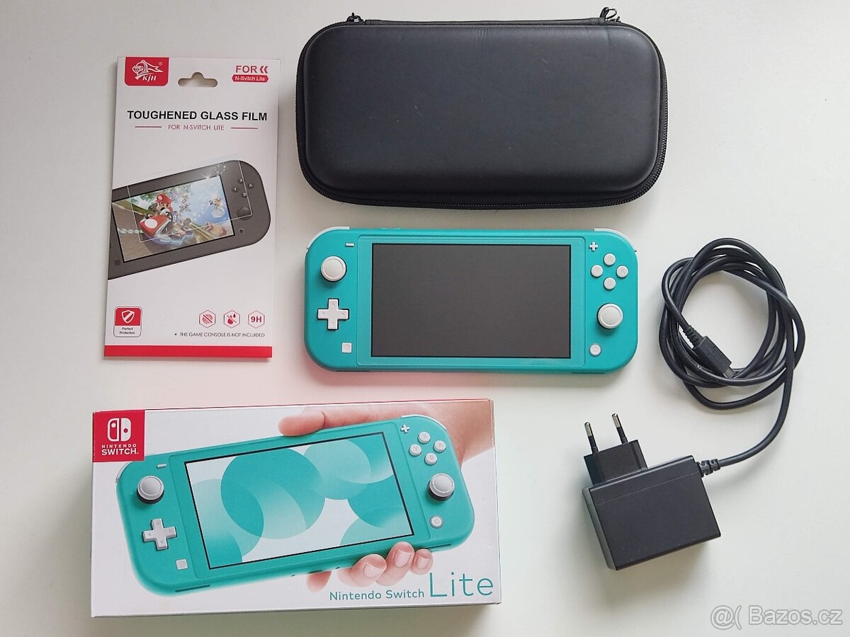 Switch Lite Jailbreak +10 HER tyrkysová
