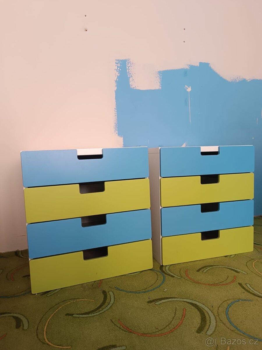 2xšuplíky + 1x lavice IKEA