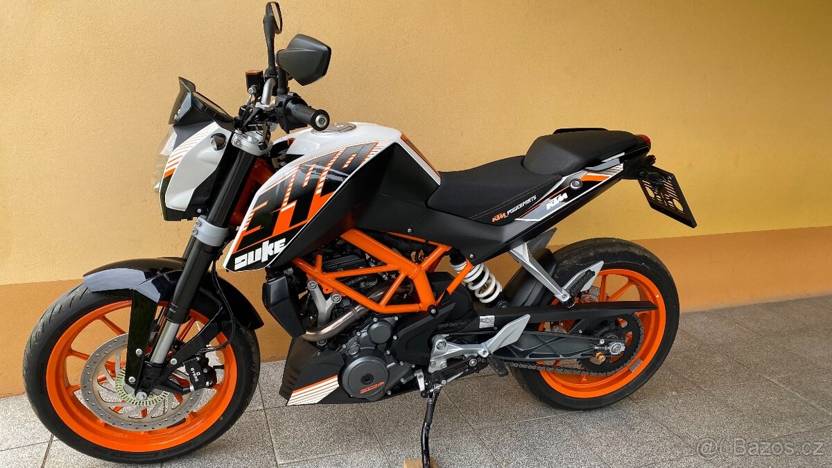 KTM DUKE 390 / ABS / 2x klíč / PĚKNÁ / doplňky/ po majitelce