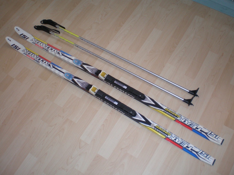 lyže běžky Salomon Team Racing SNS 151 cm + hůlky