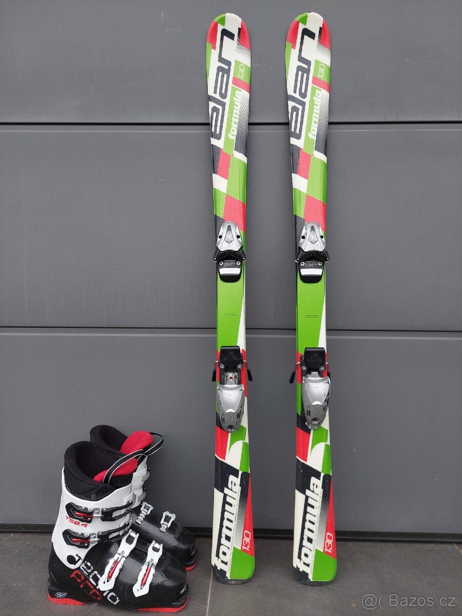 Lyže ELAN FORMULA, 130 cm + lyžáky