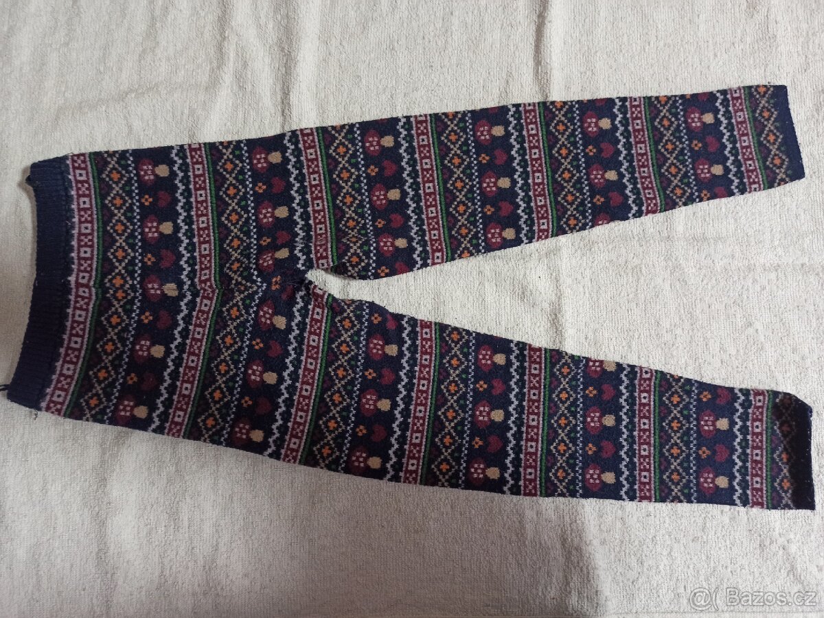 Teplé dívčí kalhoty 2x122