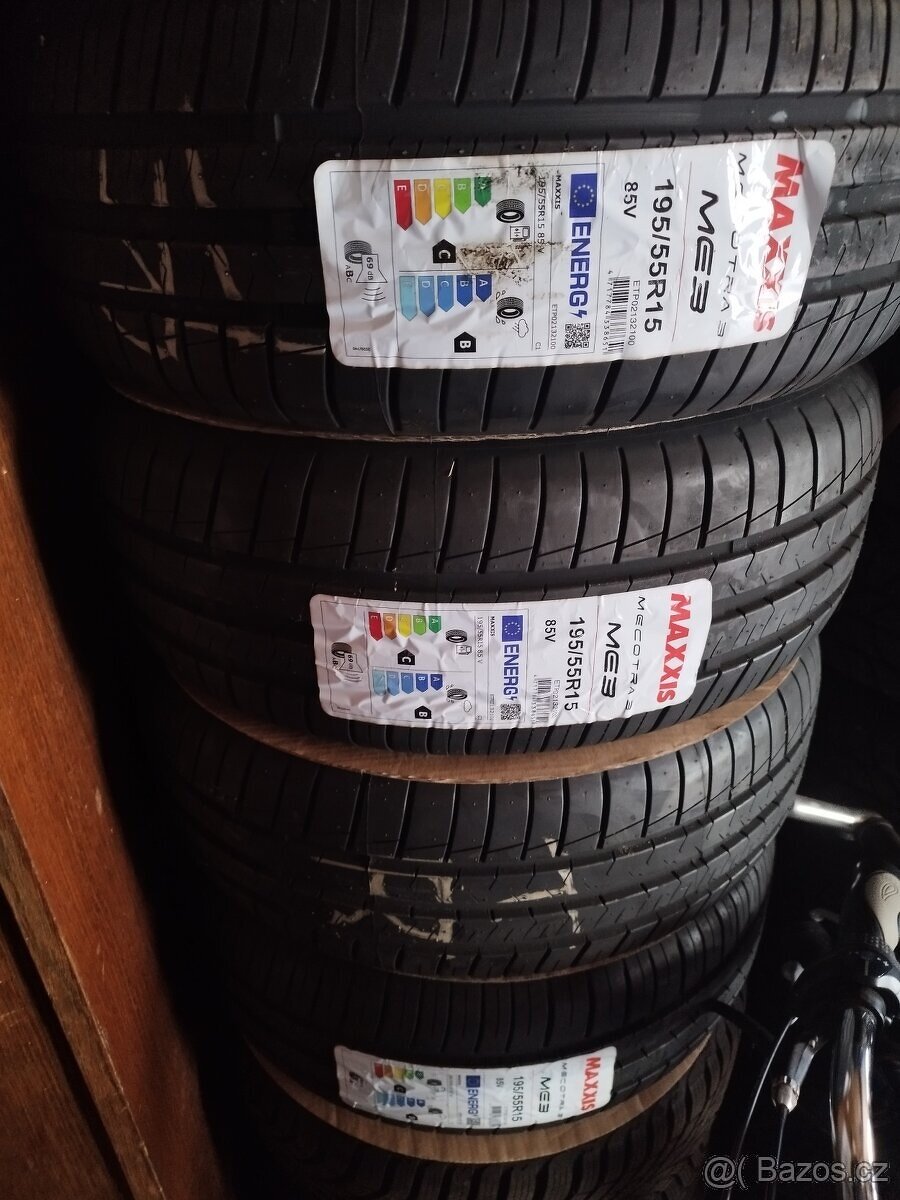 Nové letní pneu 195/55/15