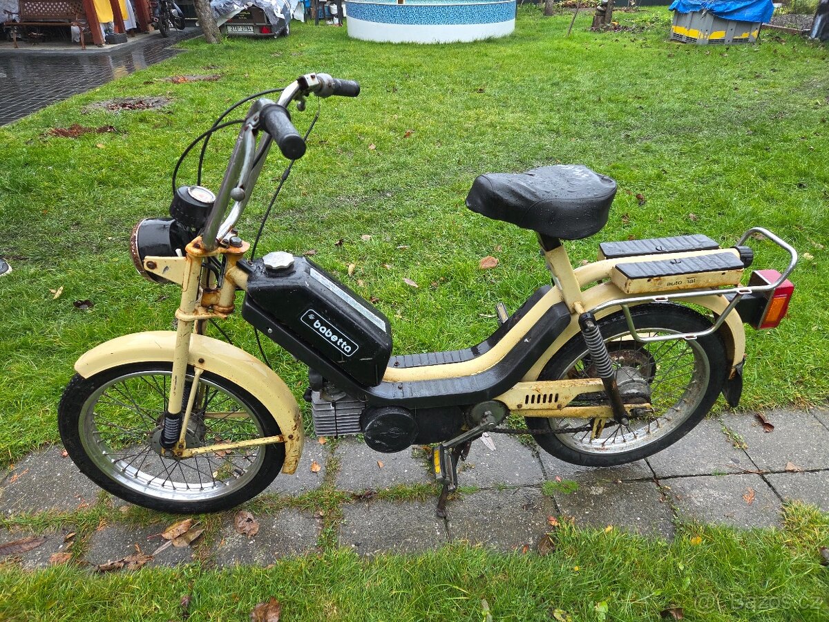 Babetta 210 s kartičkou, béžová původní 6.