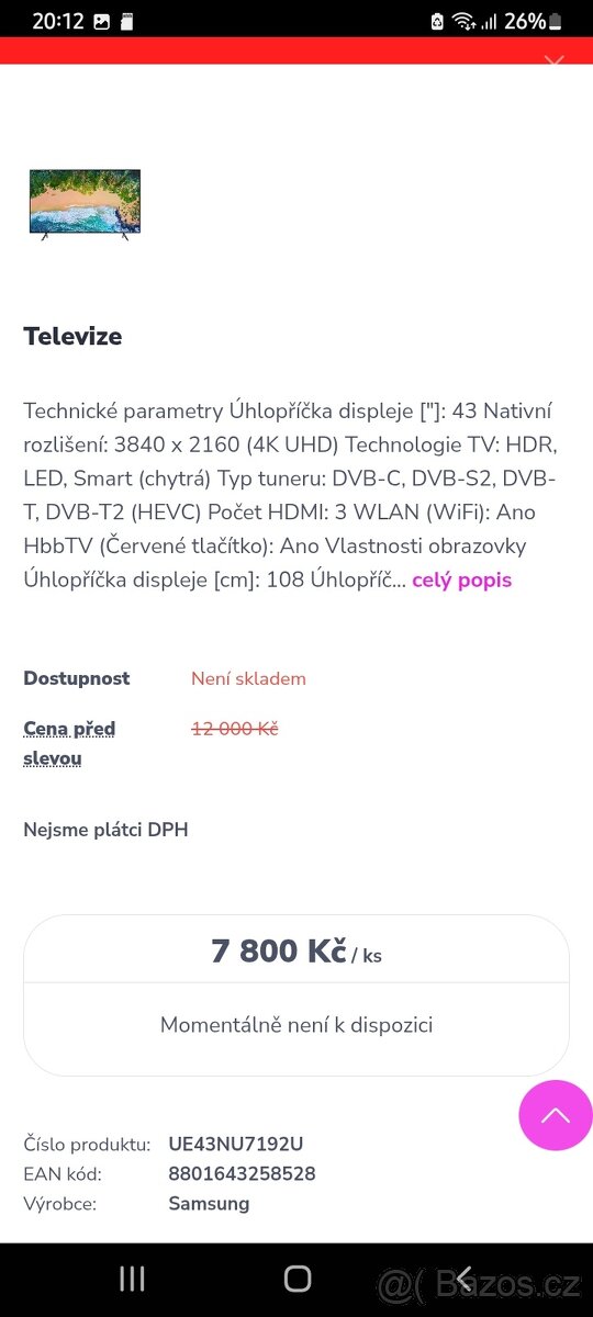 TV Samsung LED Smart