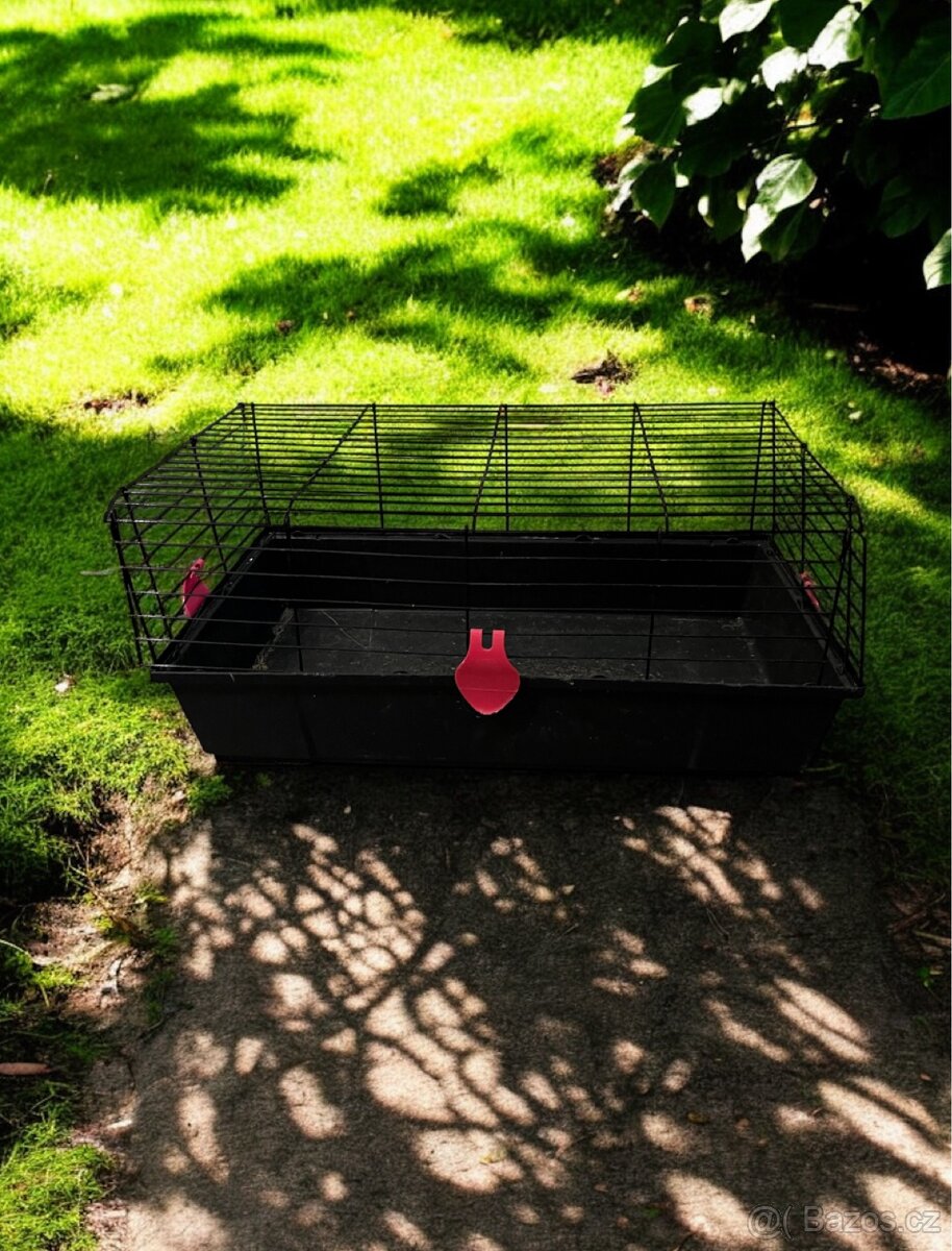 Černo-růžová klec pro hlodavce Small Animals-80x46x35cm