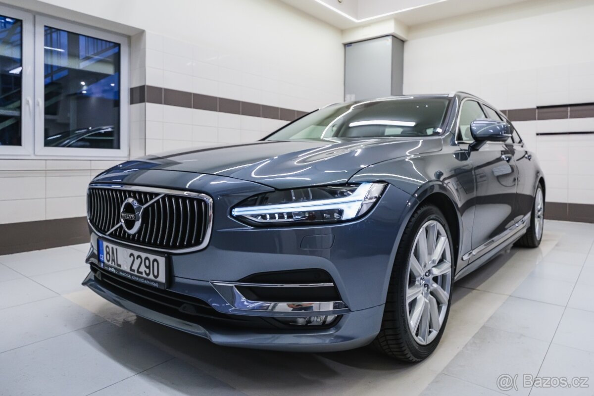 Volvo V90 2019 D4 Inscription ,HUD,H&K,El.tažné,nez. topení