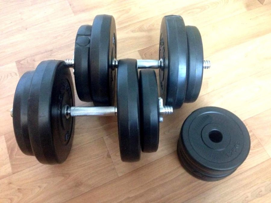 činky 2x20kg - nové