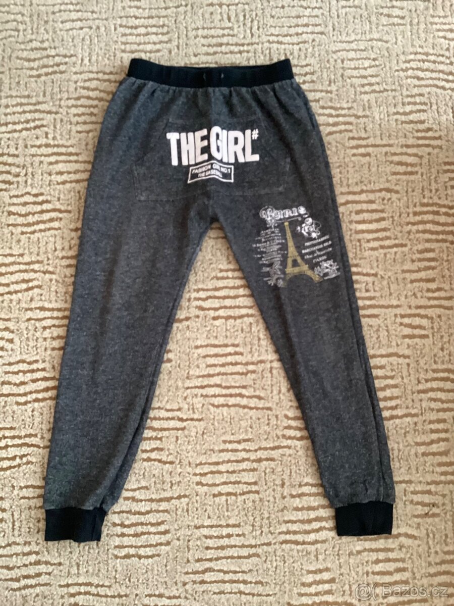 Tepláky vel.158,džíny vel.164