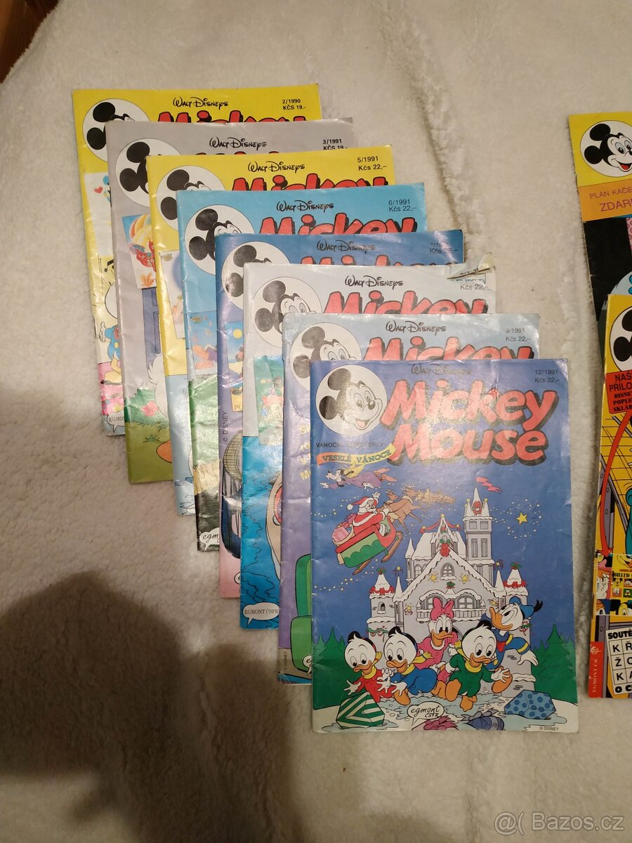 Komiks Disney Mickey Mouse (časopis) 12ks 1991-1994