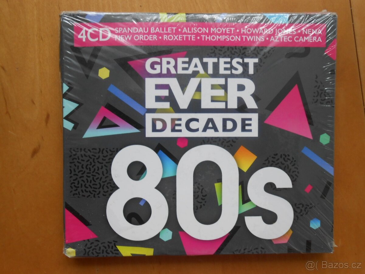 4CD GREATEST EVER DECADE 80s - ještě ve folii - nepoužité