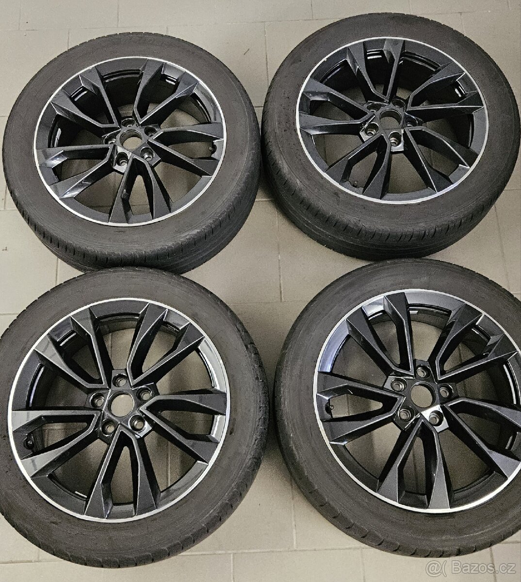 ŠKODA KAROQ, OCTAVIA, kompletni letní alu kola 225/50 R18