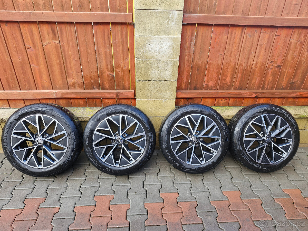 Alu kola Škoda Octavia 4 205/55/R17 Letní