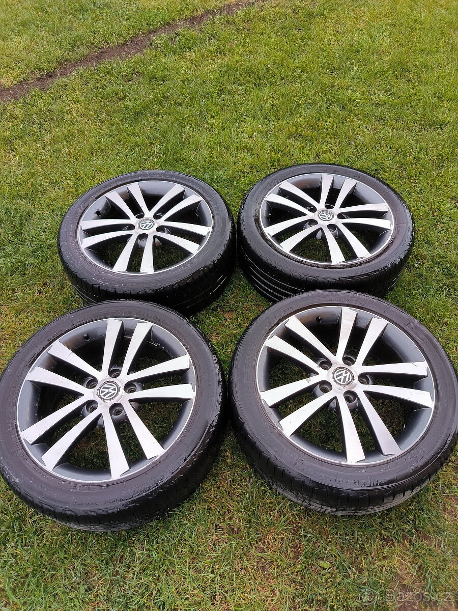 4 org. ALU kola VW 17´, 5x112 225/45/17 GOLF TOURAN