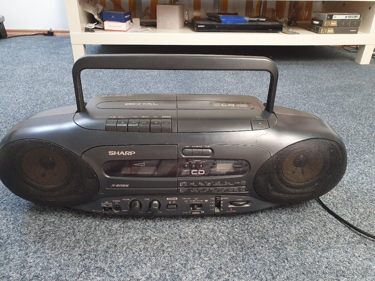 SHARP QT-CD7L(GY)rádio boombox