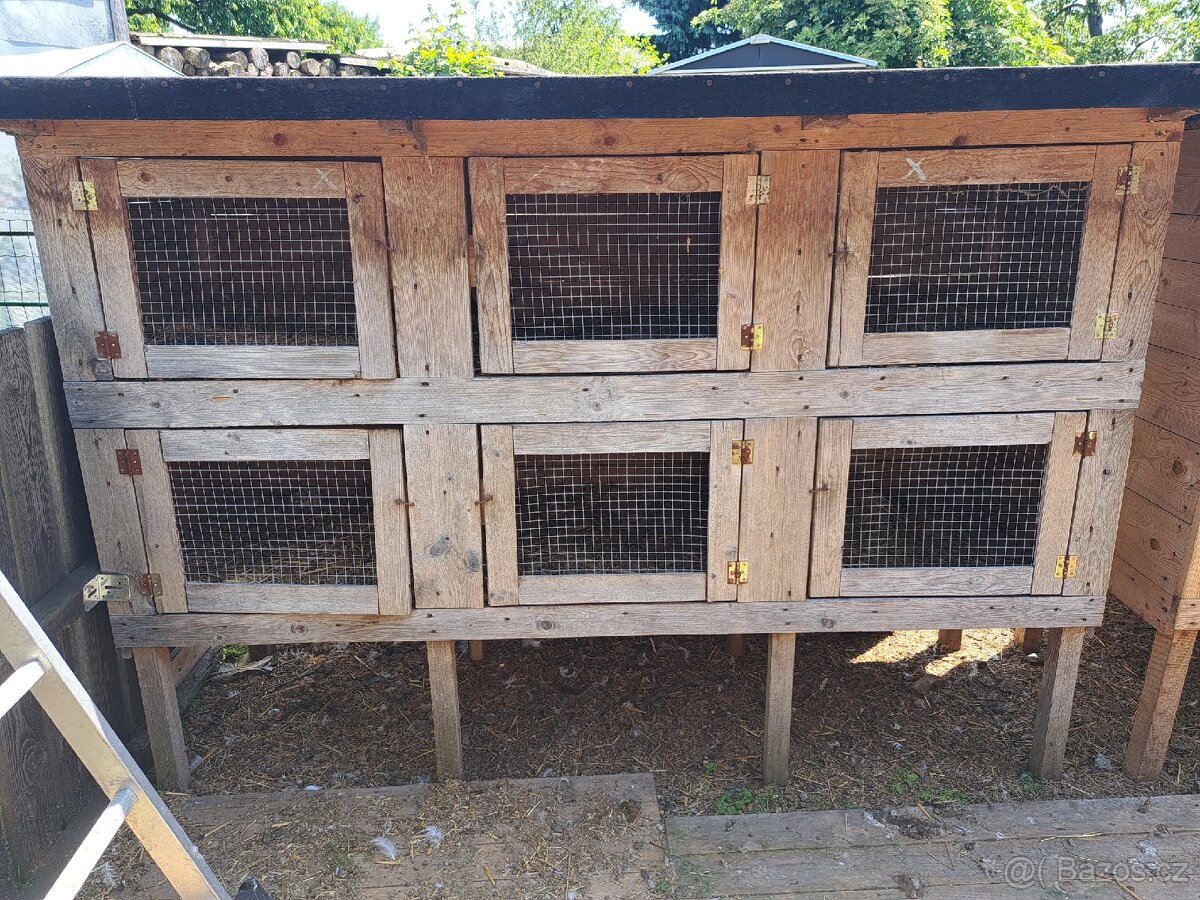 Kralíkárny - 2 x 6 kotců Sleva