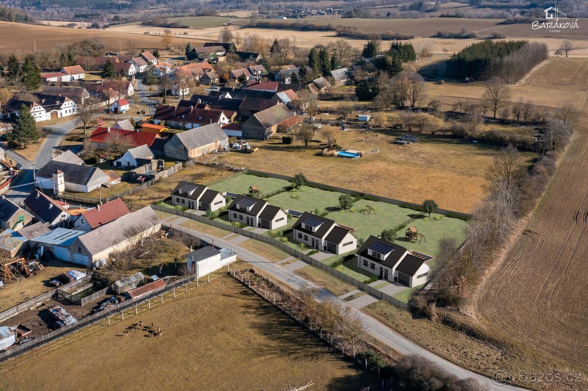 Prodej stavebních pozemků 1003m2, Kozlovice u Nepomuka