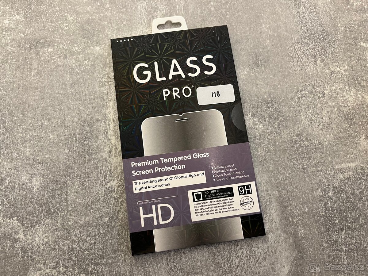 9D ochranné sklo na iPhone 16