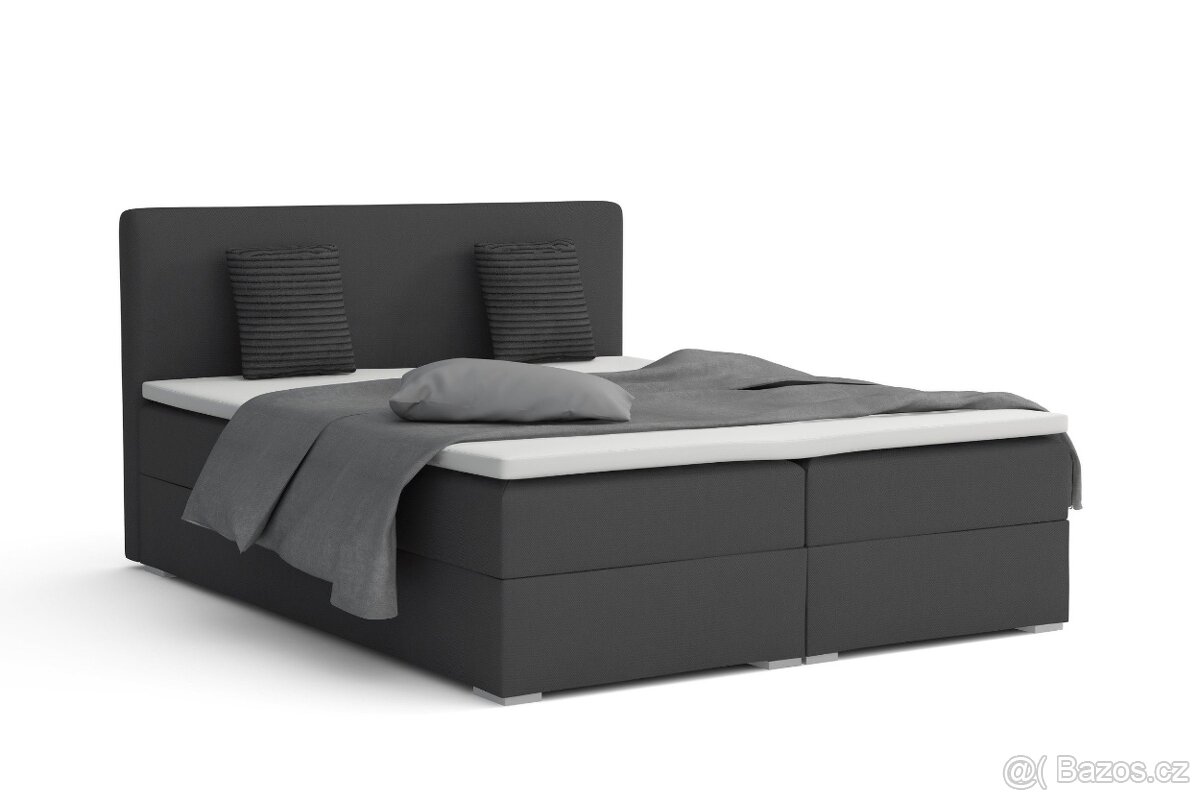Boxbed Boxspring 3 barvy Bello 160/ 180x200cm Nová