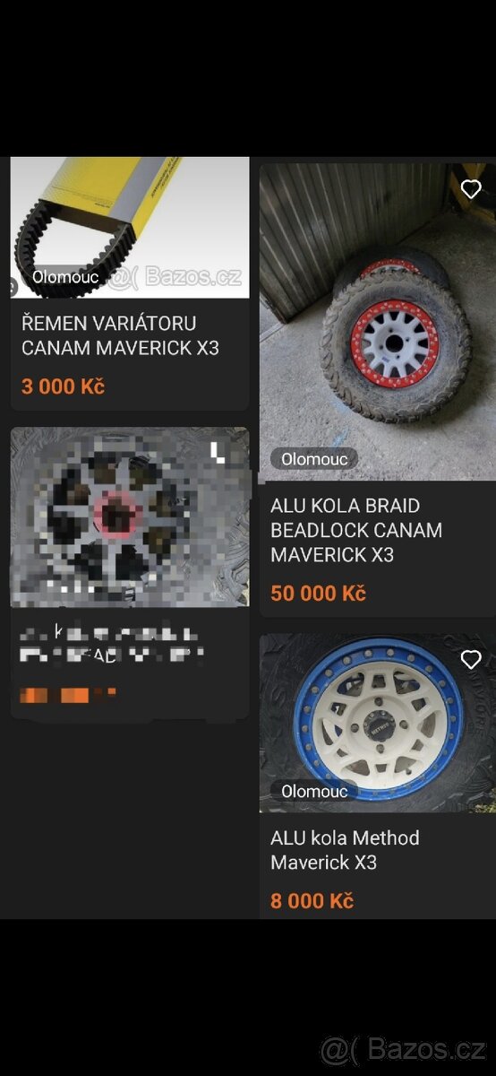 Prodám díly na Can-Am Maverick X3