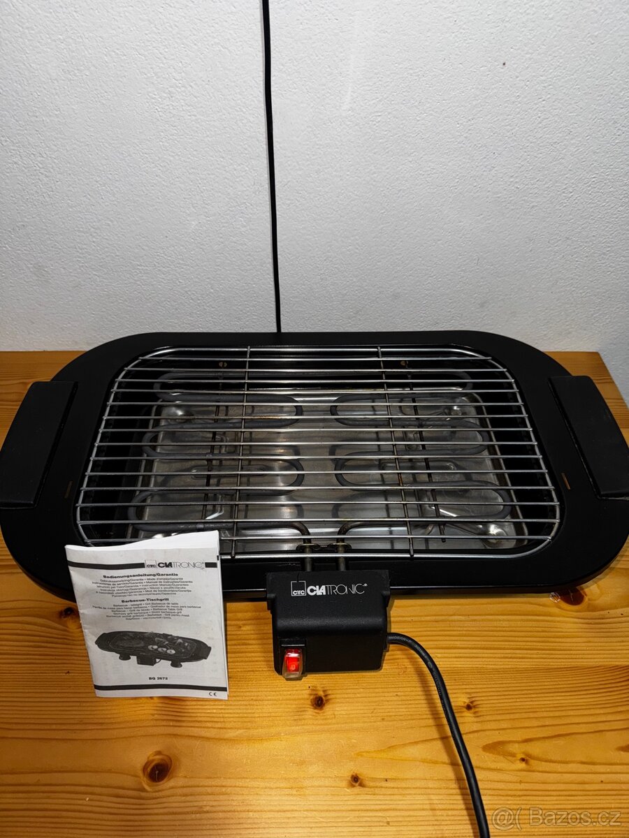 elektrický gril clatronic – plně funkční