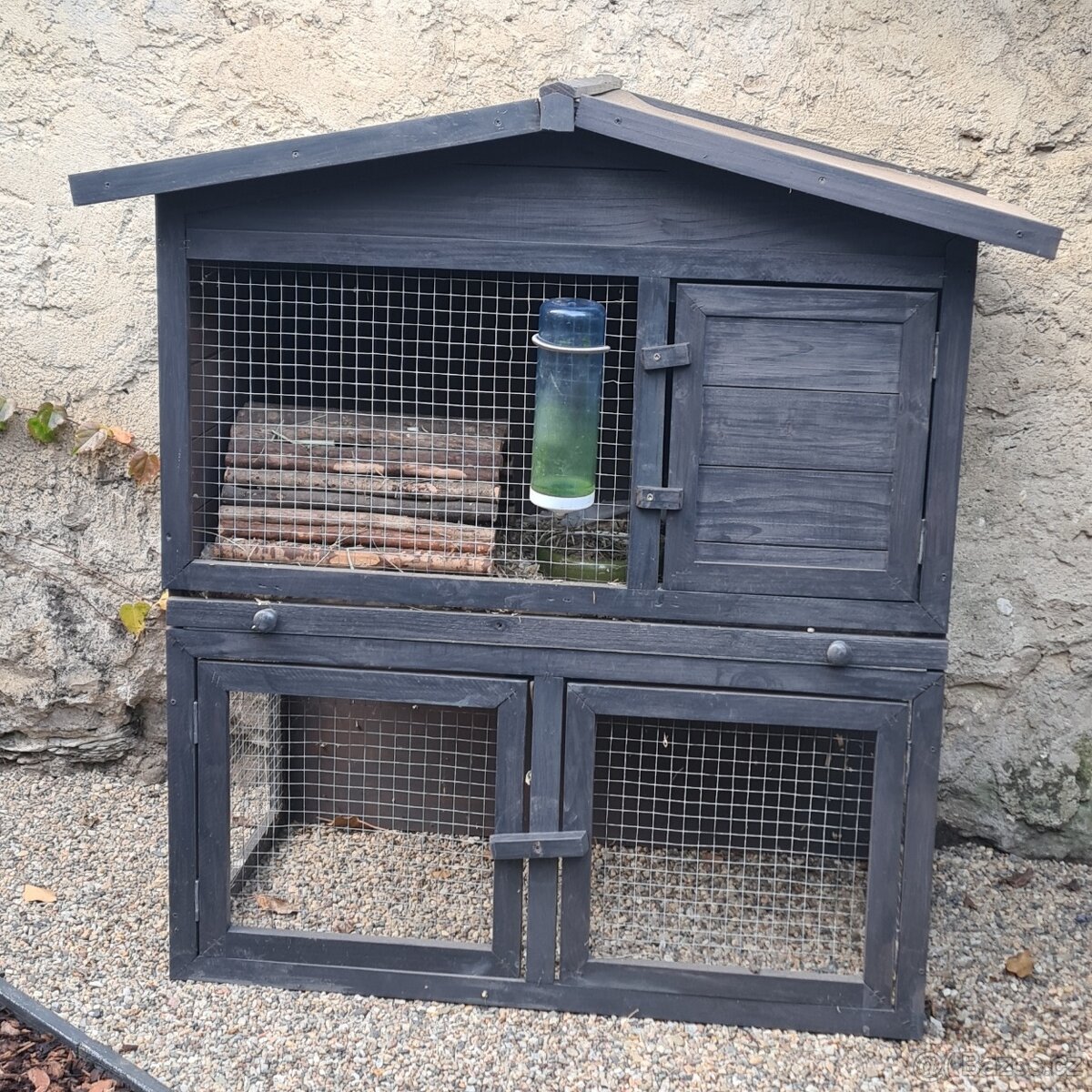 606 Dřevěný domek pro králíky, morčata, křečky - SLEVA 30%