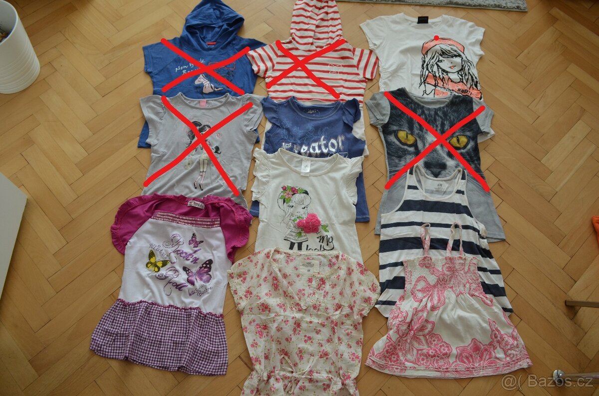 trička vel. 128-134, 158 9-13 let