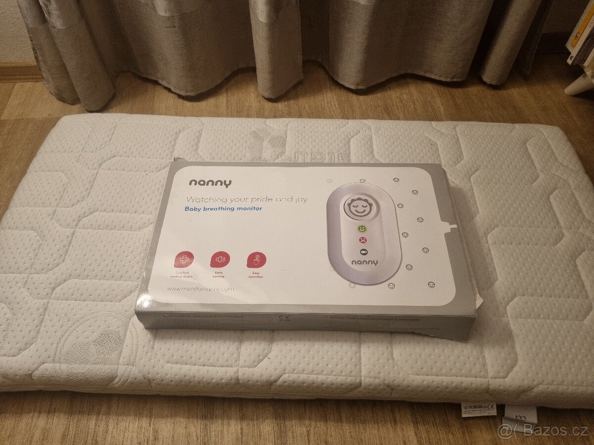 Monitor dechu s matrací do postýlky
