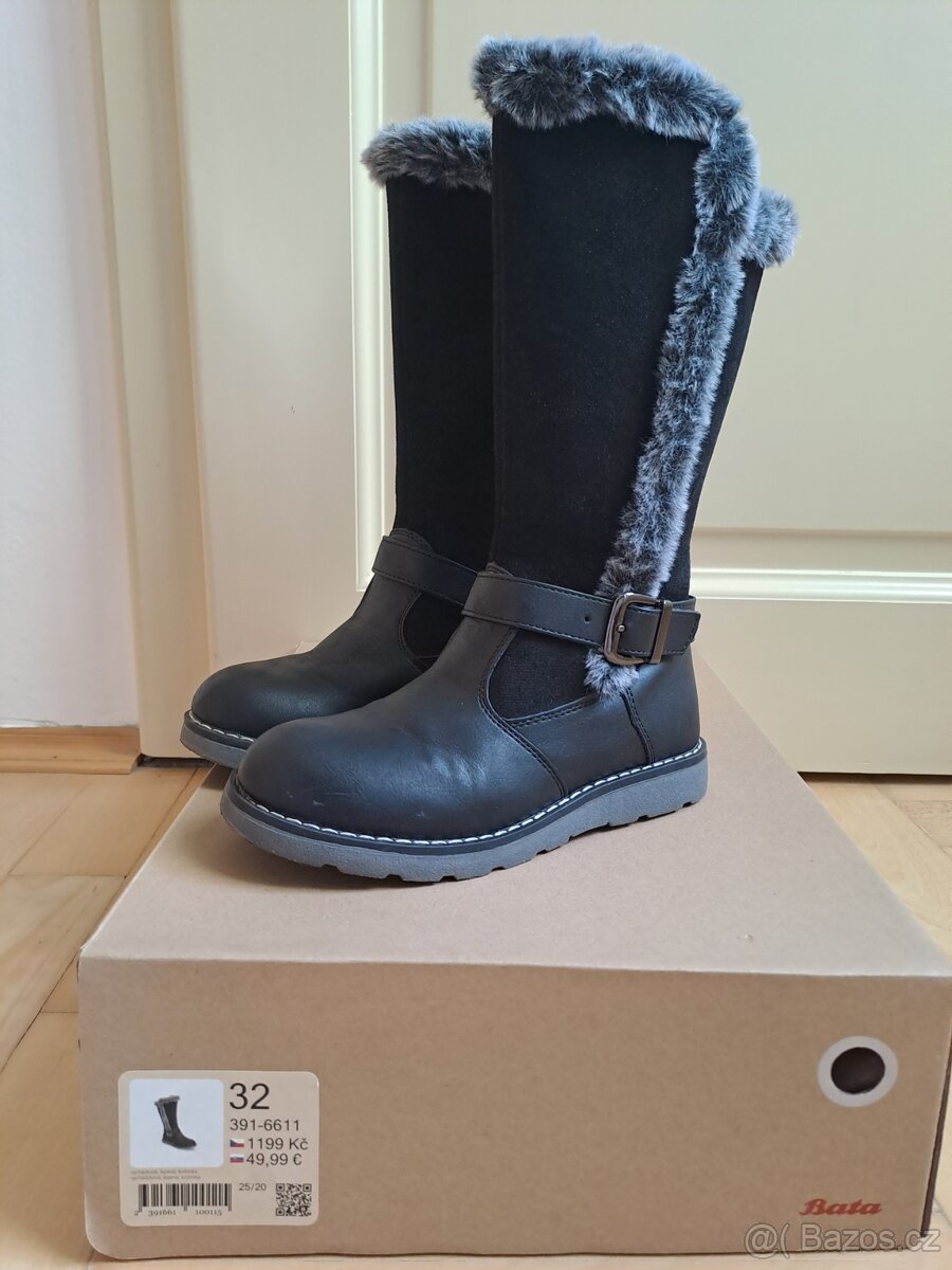 Kozačky zn. Baťa, vel. 32