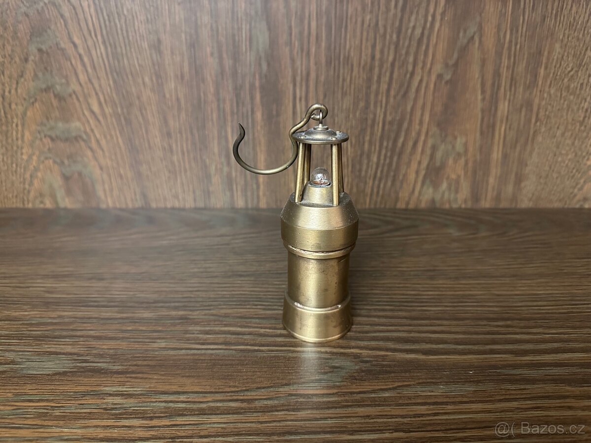 Prodám - Starožitná hornická lampa (kahan)