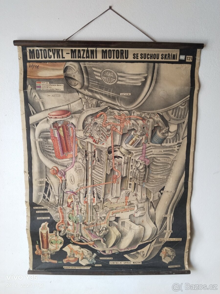 Jawa 500 OHC školní pomůcka 90x120
