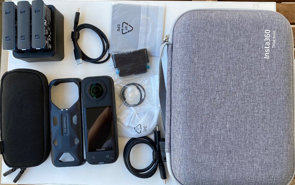 Insta360 X4 - zánovní 360" 8K kamera, bohaté přísl.