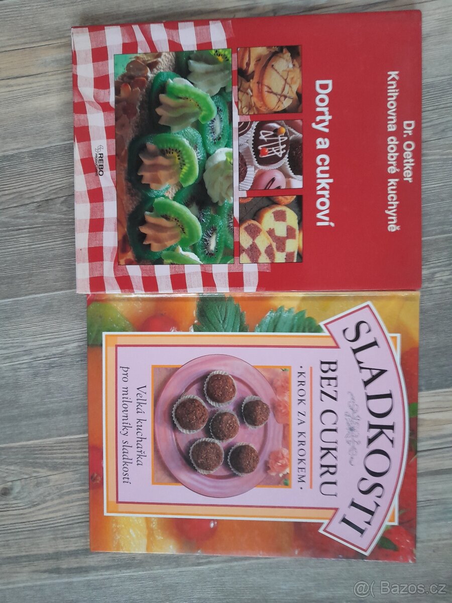 Cukrářské knihy: Sladkosti bez cukru, Dorty a cukroví