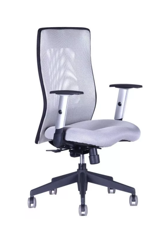 Kancelářská židle - nerozbalený vzorek, celošedá