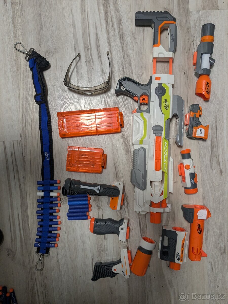 Nerf modular + příslušenství a náboje