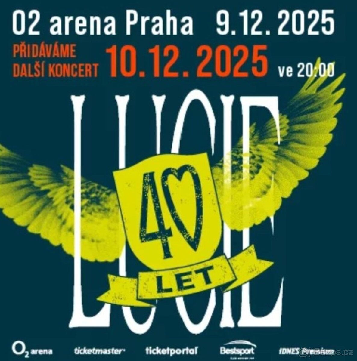 Klubové VIP - LUCIE - 40 LET, O2 Arena - 9.12.2025
