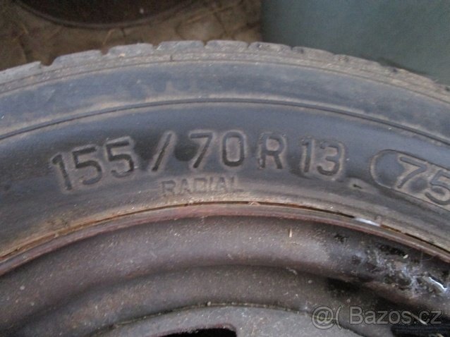 Kompletní kolo Ford Fiesta 155/70R13