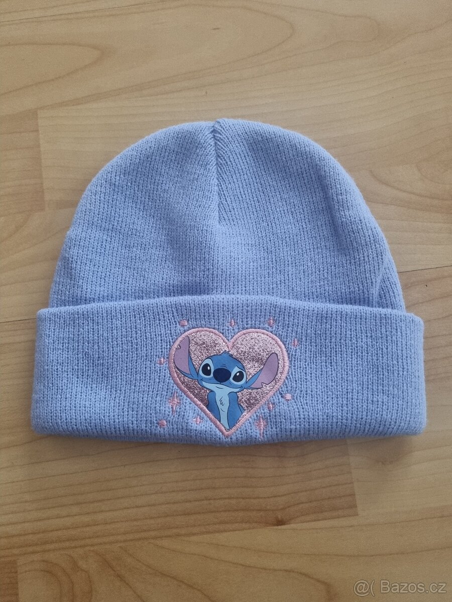 Holčičí zimní čepice Stitch - NOVÁ bez visačky