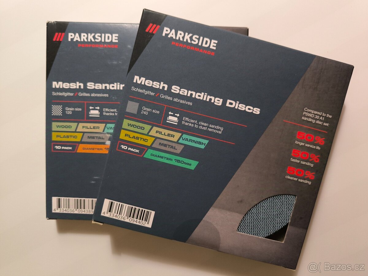 Parkside Performance brusné mřížky 150mm